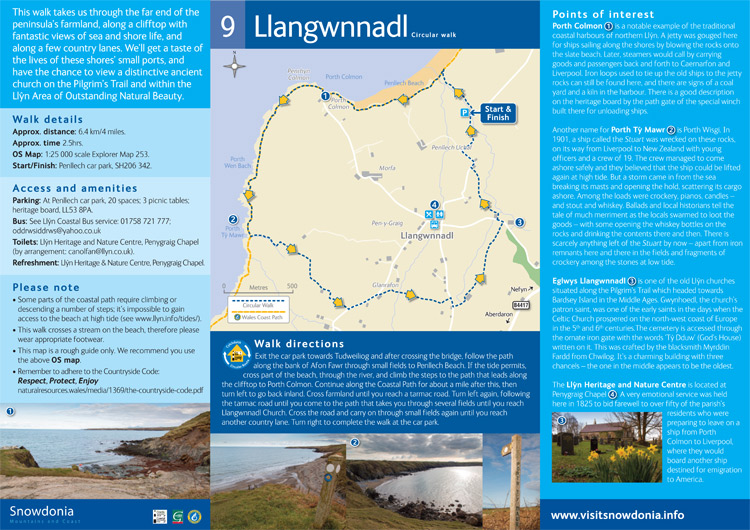Llwybr Arfordir Llangwnnadl Circular Route